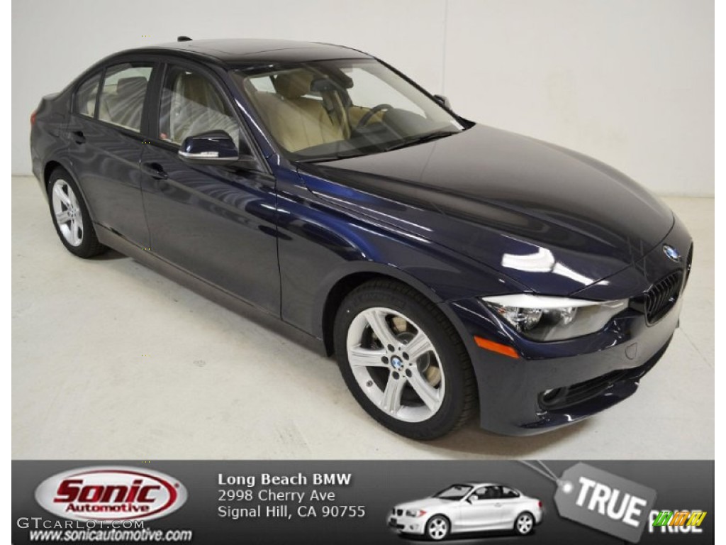 2014 3 Series 328i Sedan - Imperial Blue Metallic / Venetian Beige photo #1