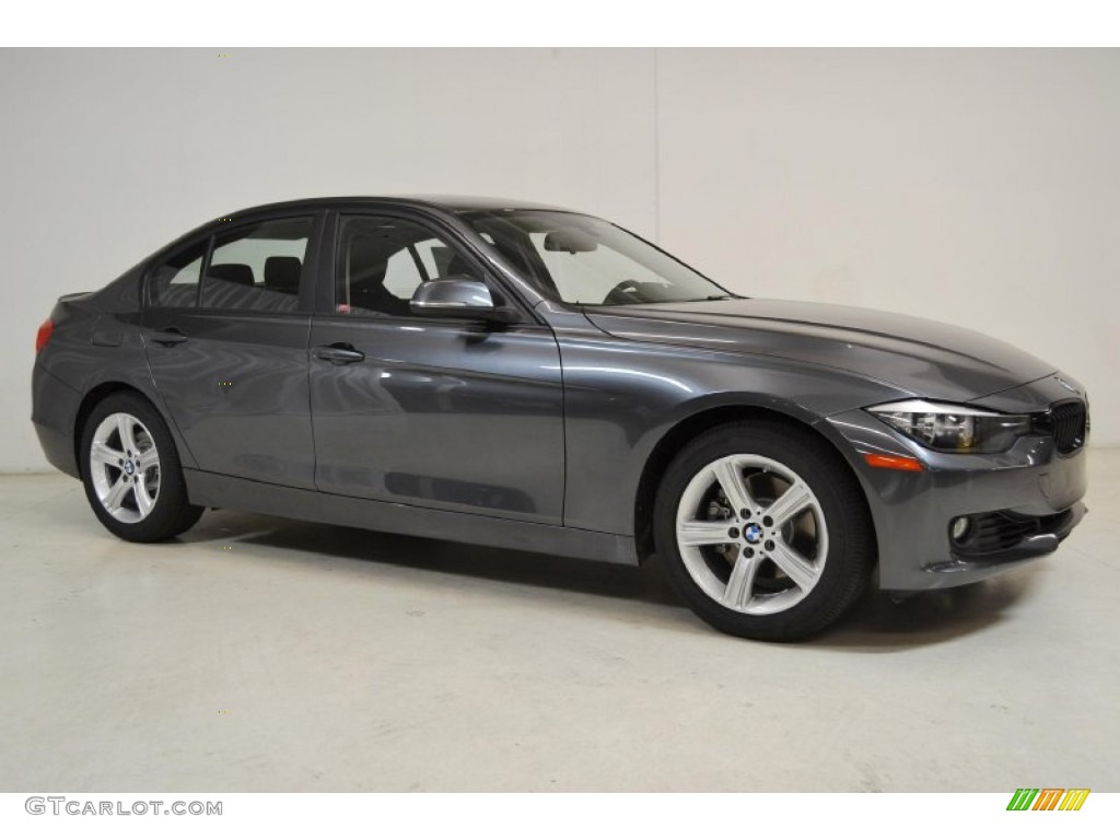 2014 3 Series 328i Sedan - Mineral Grey Metallic / Black photo #2