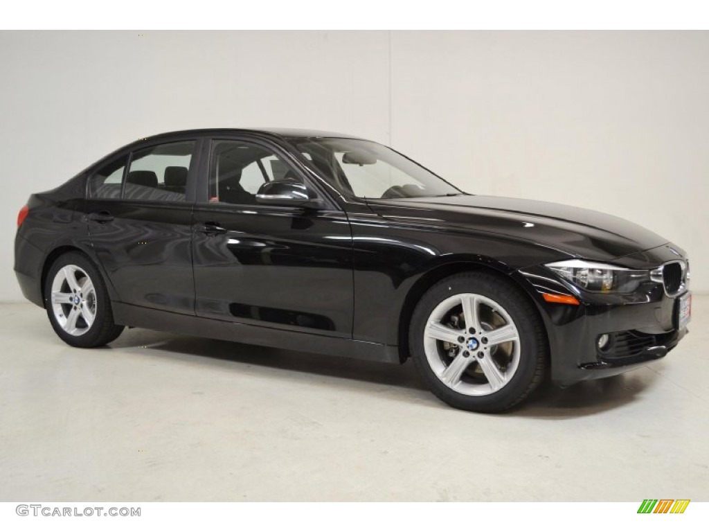 2014 3 Series 328i Sedan - Jet Black / Black photo #2