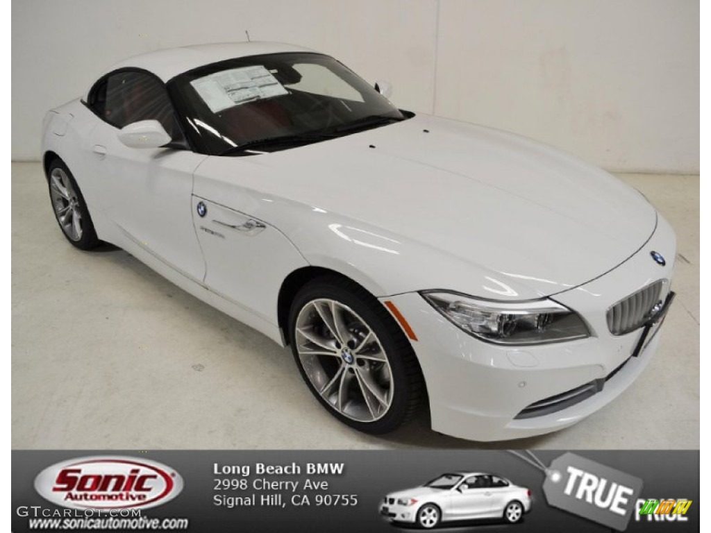 2014 Z4 sDrive35i - Alpine White / Coral Red photo #1