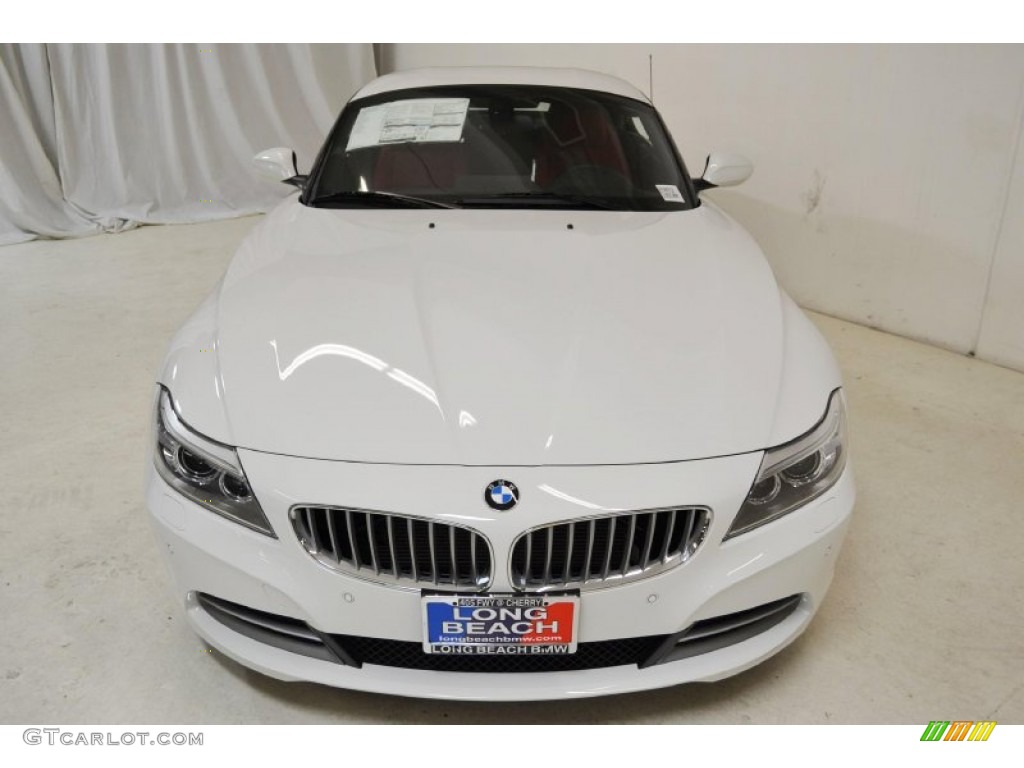 2014 Z4 sDrive35i - Alpine White / Coral Red photo #4