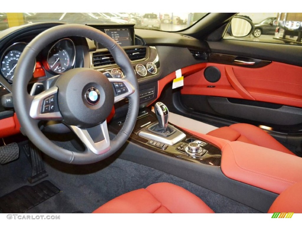 Coral Red Interior 2014 BMW Z4 sDrive35i Photo #91915198