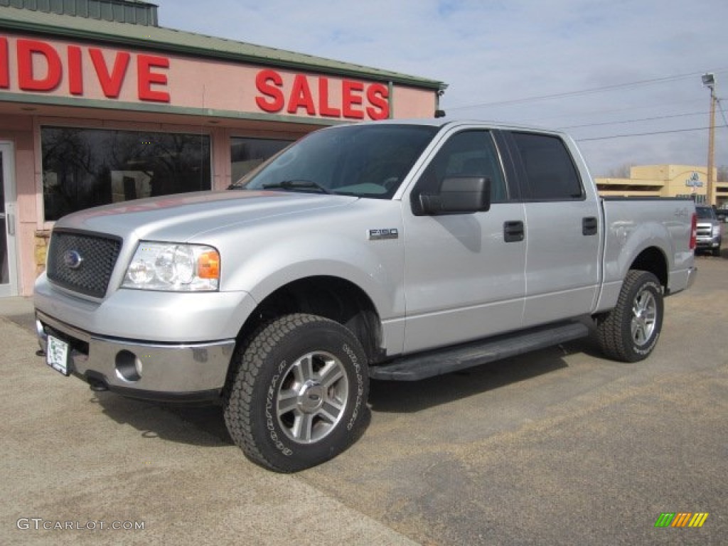 2006 F150 XLT SuperCrew 4x4 - Silver Metallic / Medium/Dark Flint photo #1