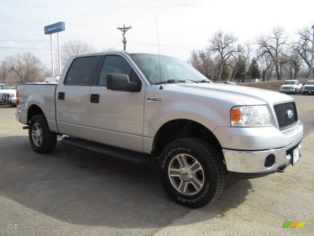 2006 F150 XLT SuperCrew 4x4 - Silver Metallic / Medium/Dark Flint photo #2