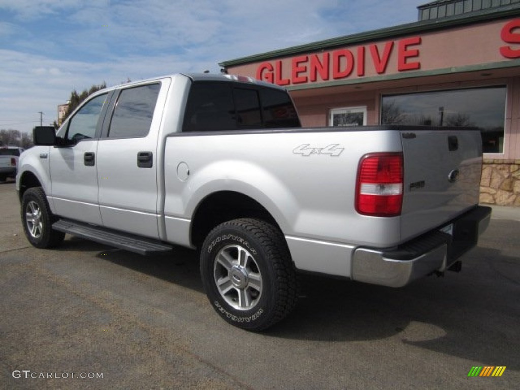2006 F150 XLT SuperCrew 4x4 - Silver Metallic / Medium/Dark Flint photo #4