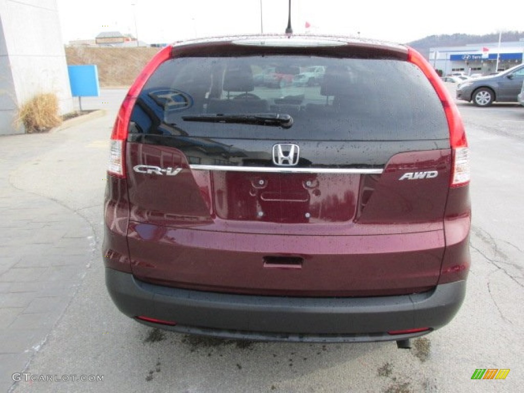 2012 CR-V EX 4WD - Basque Red Pearl II / Gray photo #9