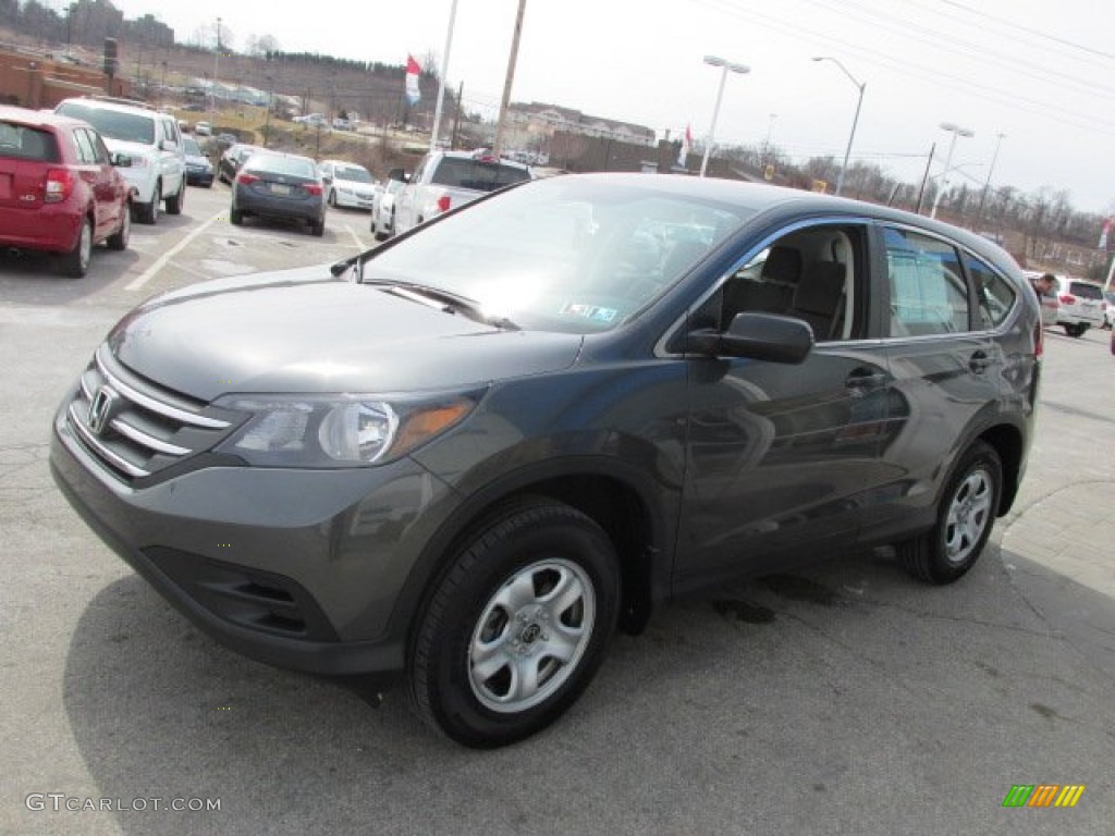 2012 CR-V LX 4WD - Polished Metal Metallic / Gray photo #5