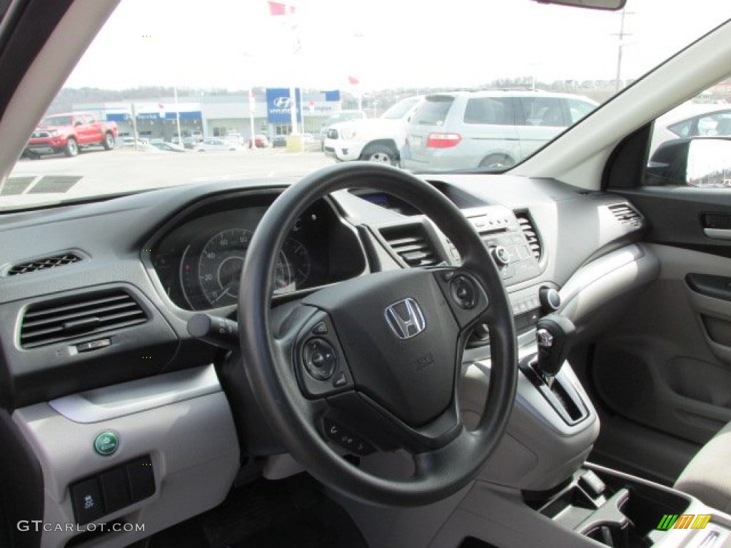 2012 CR-V LX 4WD - Polished Metal Metallic / Gray photo #10