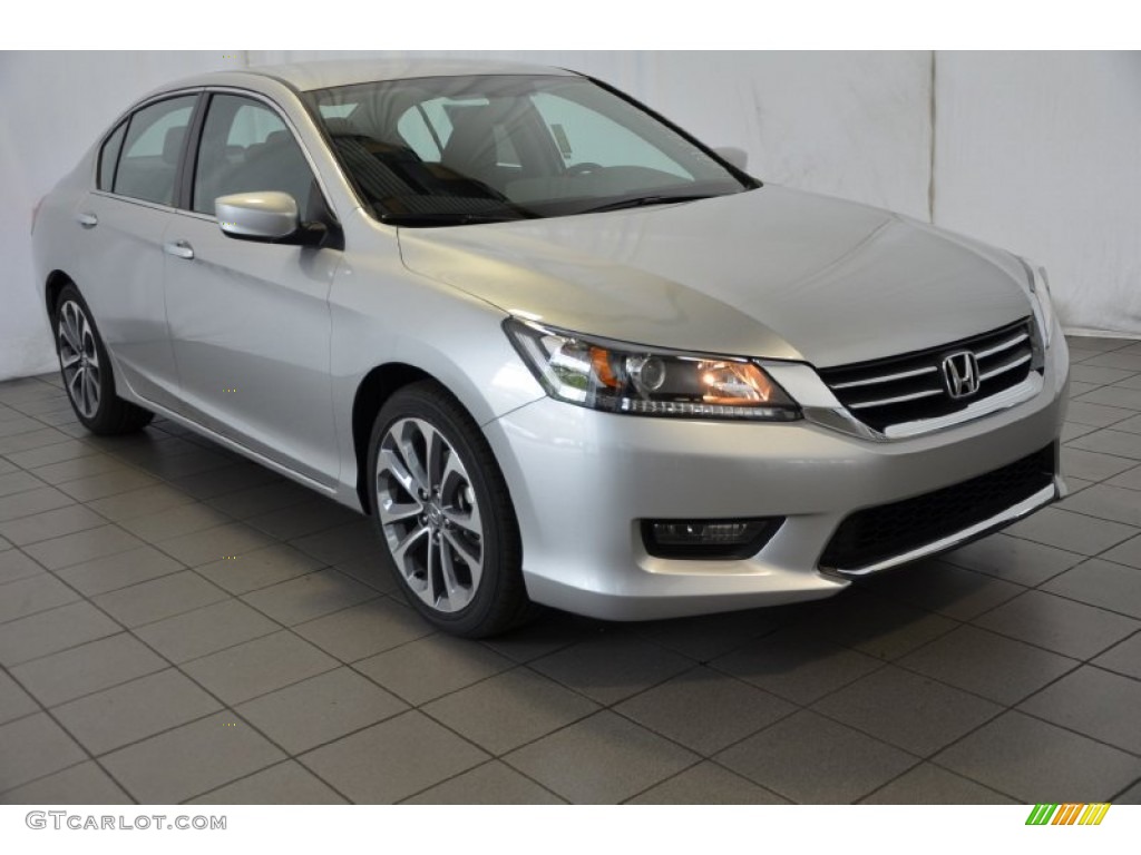 2014 Accord Sport Sedan - Alabaster Silver Metallic / Black photo #1