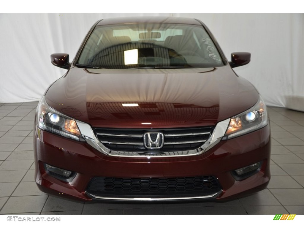 2014 Accord Sport Sedan - Basque Red Pearl II / Black photo #2
