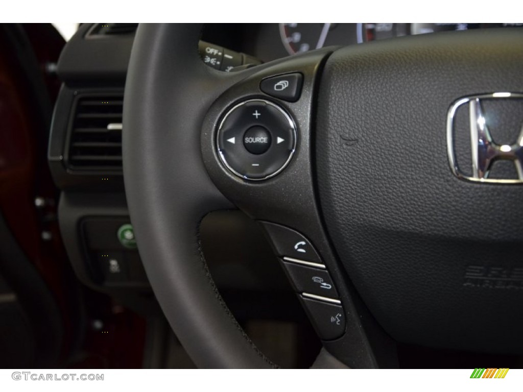2014 Accord Sport Sedan - Basque Red Pearl II / Black photo #18