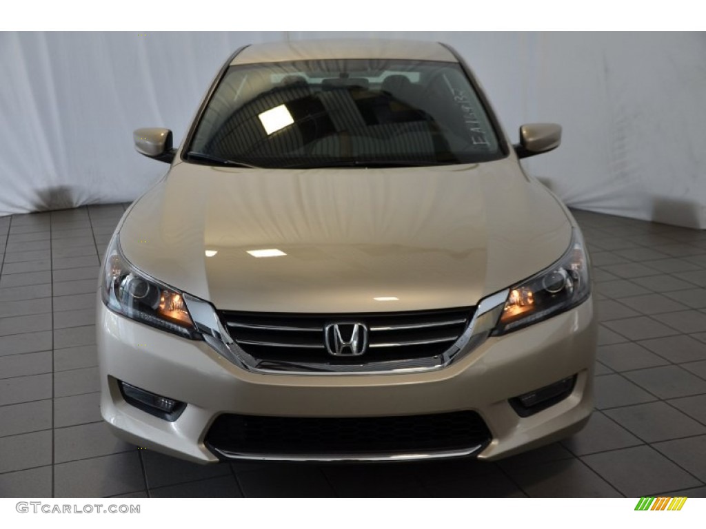 2014 Accord Sport Sedan - Champagne Frost Pearl / Black photo #2