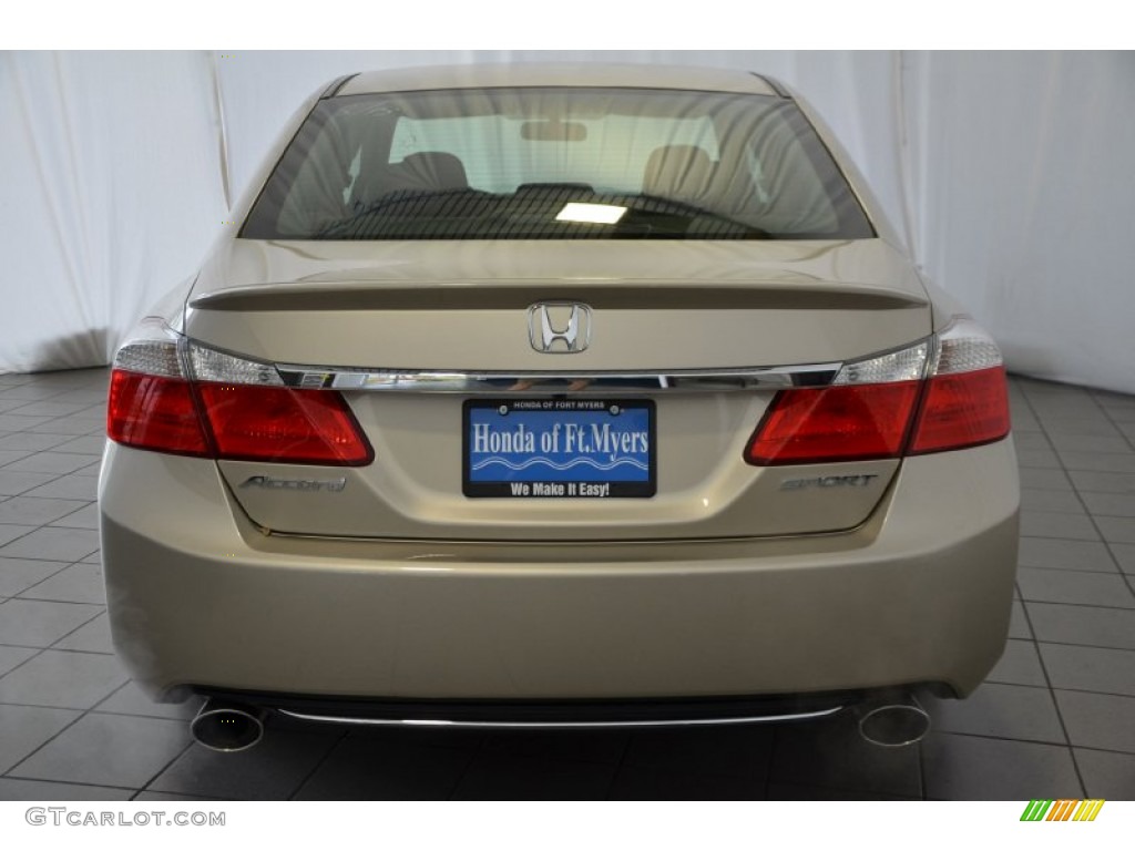 2014 Accord Sport Sedan - Champagne Frost Pearl / Black photo #6
