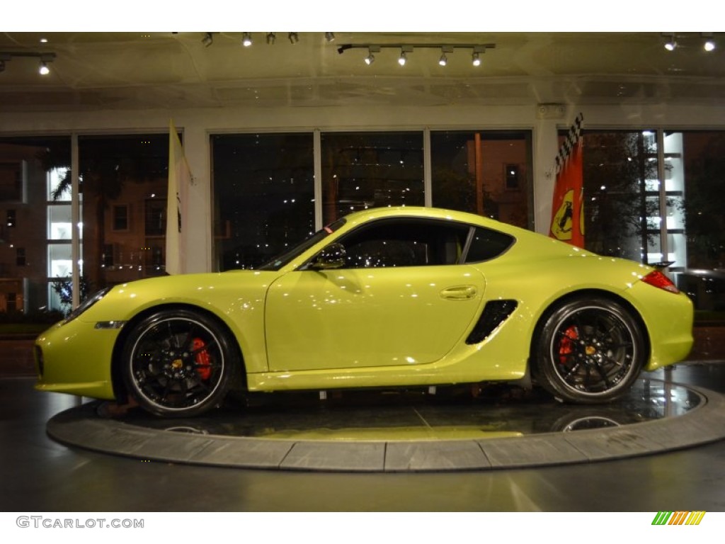 Peridot Metallic 2012 Porsche Cayman R Exterior Photo #91921959