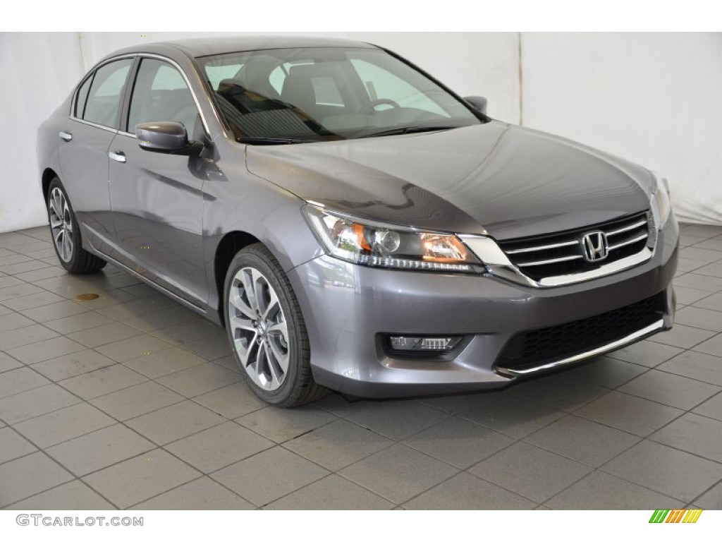 2014 Accord Sport Sedan - Modern Steel Metallic / Black photo #1