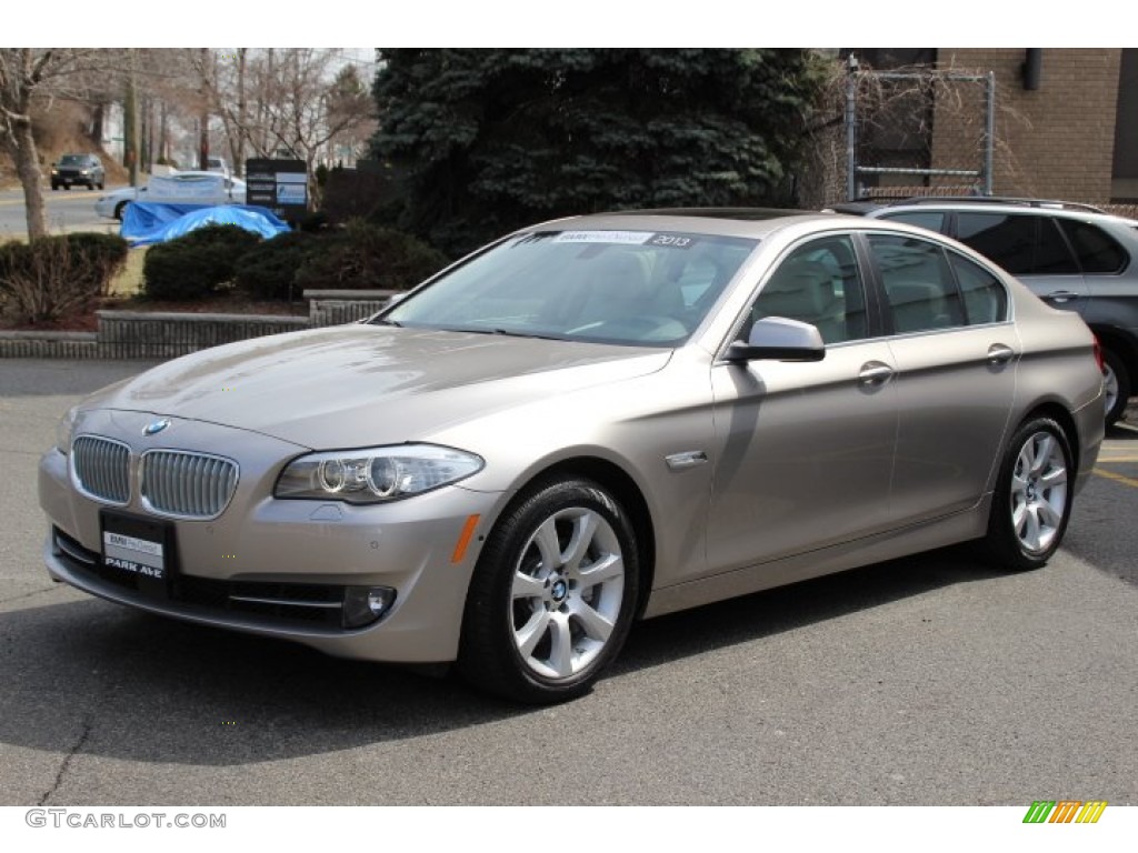 2013 5 Series 550i Sedan - Cashmere Silver Metallic / Oyster/Black photo #7