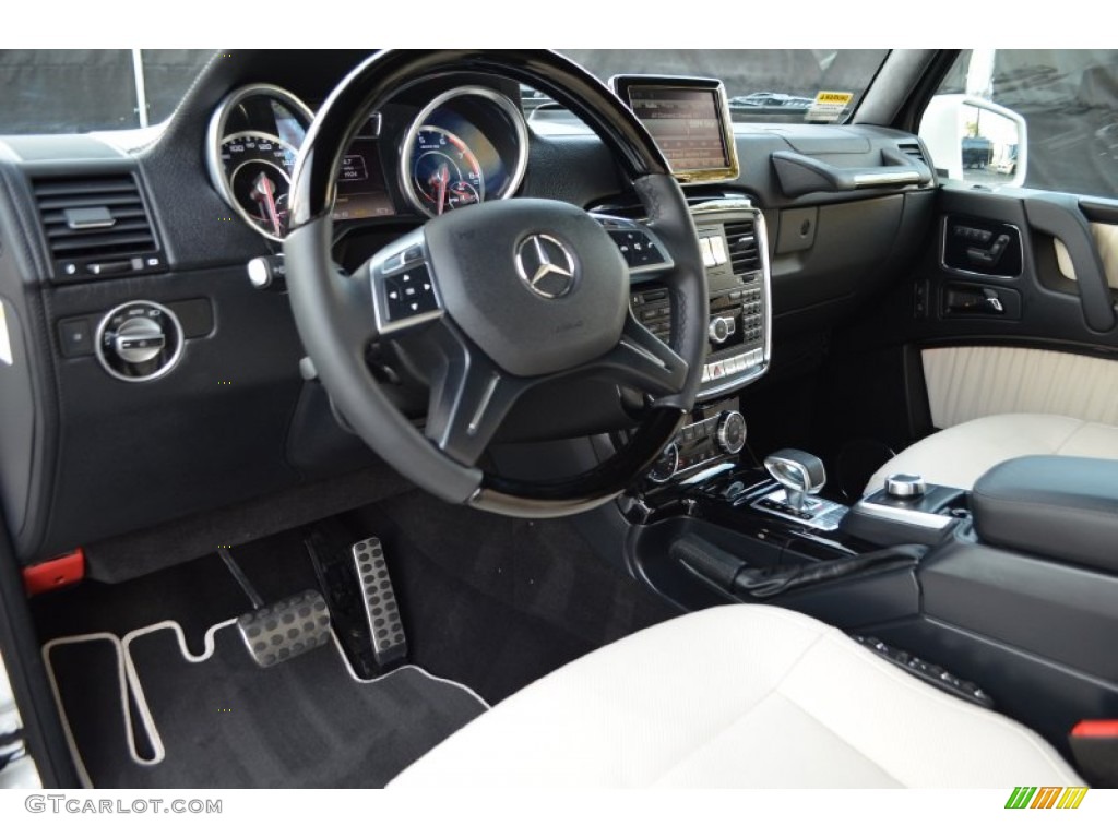 designo Porcelain/Black Interior 2014 Mercedes-Benz G 63 AMG Photo #91923205