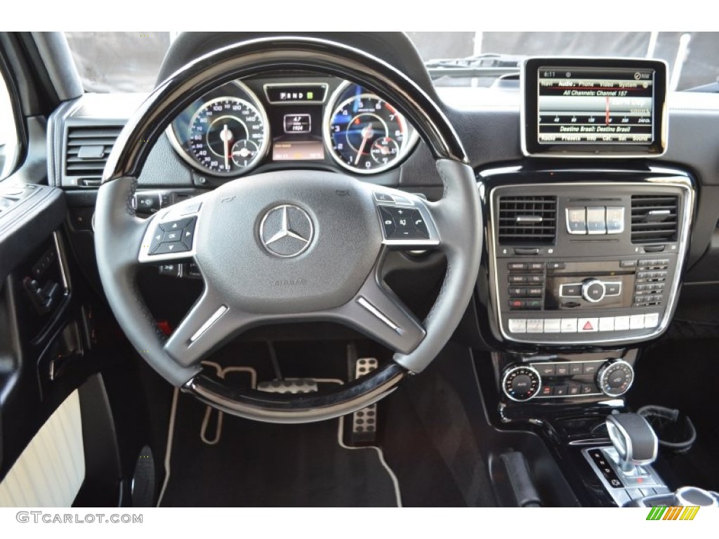 2014 Mercedes-Benz G 63 AMG designo Porcelain/Black Dashboard Photo #91923340