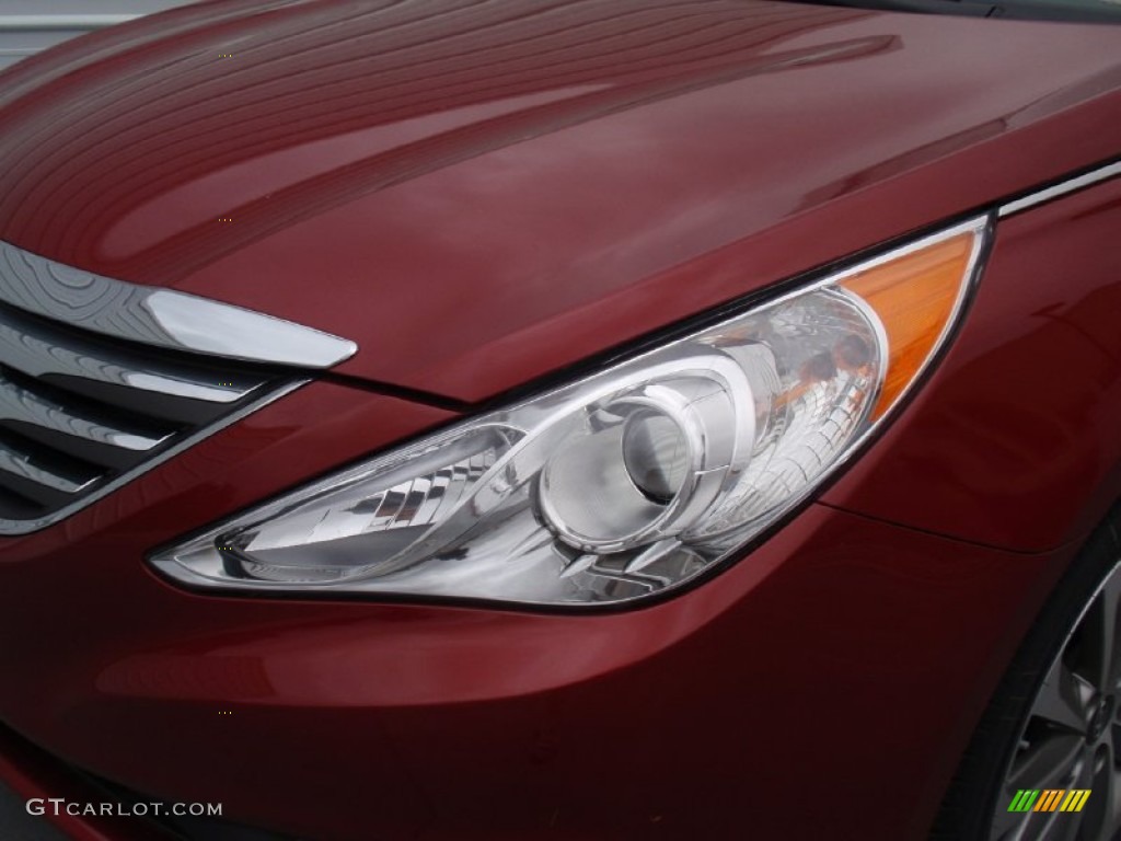 2014 Sonata Limited - Venetian Red / Gray photo #11