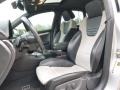 2006 Audi S4 Black/Silver Interior Front Seat Photo