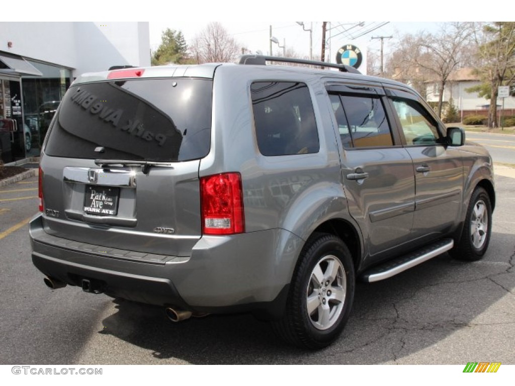 2009 Pilot EX-L 4WD - Nimbus Gray Metallic / Black photo #3