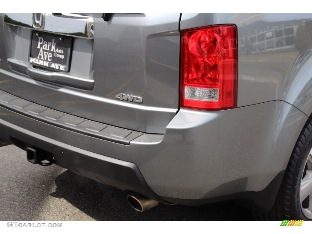 2009 Pilot EX-L 4WD - Nimbus Gray Metallic / Black photo #21