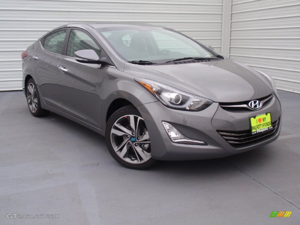 2014 Elantra Limited Sedan - Gray / Gray photo #2