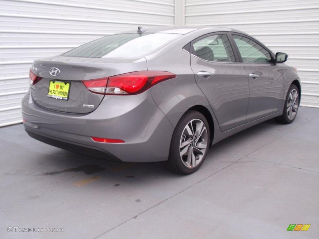 2014 Elantra Limited Sedan - Gray / Gray photo #4