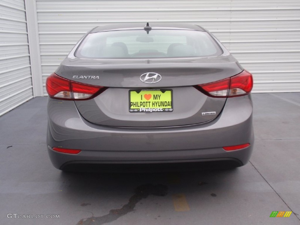 2014 Elantra Limited Sedan - Gray / Gray photo #5