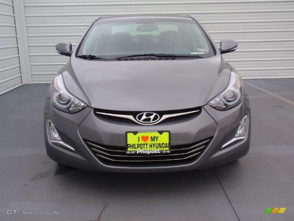 2014 Elantra Limited Sedan - Gray / Gray photo #8