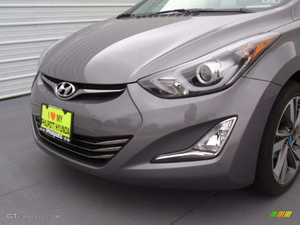 2014 Elantra Limited Sedan - Gray / Gray photo #11