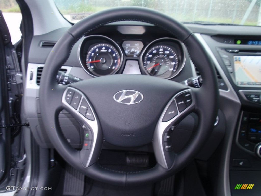 2014 Elantra Limited Sedan - Gray / Gray photo #32