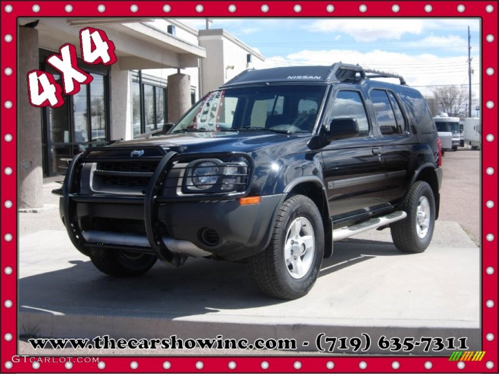 2004 Xterra SE 4x4 - Super Black / Charcoal photo #1