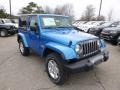 2014 Hydro Blue Pearl Coat Jeep Wrangler Sport 4x4  photo #4
