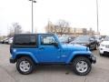 2014 Hydro Blue Pearl Coat Jeep Wrangler Sport 4x4  photo #5