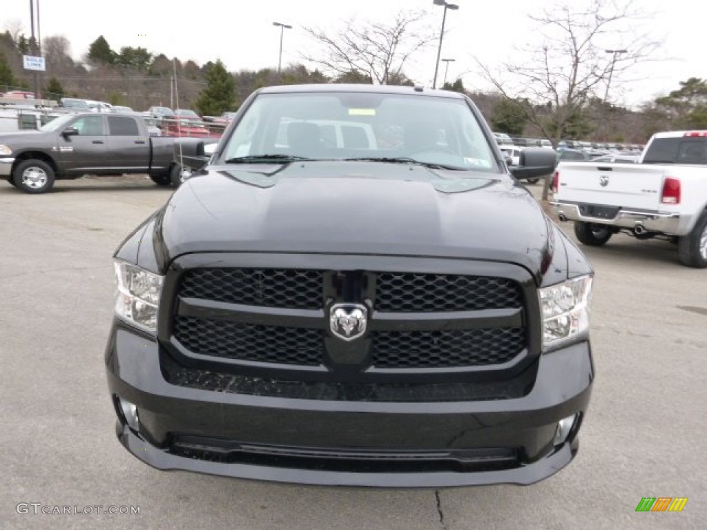 2014 1500 Express Regular Cab 4x4 - Black / Black/Diesel Gray photo #3