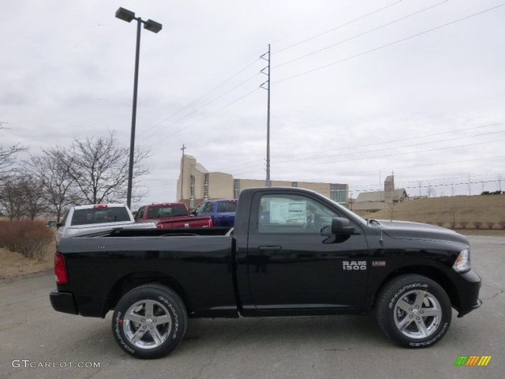 2014 1500 Express Regular Cab 4x4 - Black / Black/Diesel Gray photo #5