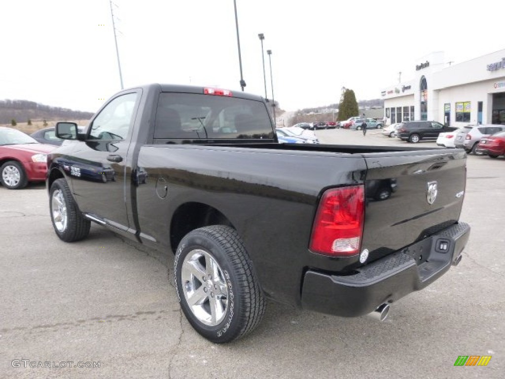 2014 1500 Express Regular Cab 4x4 - Black / Black/Diesel Gray photo #8