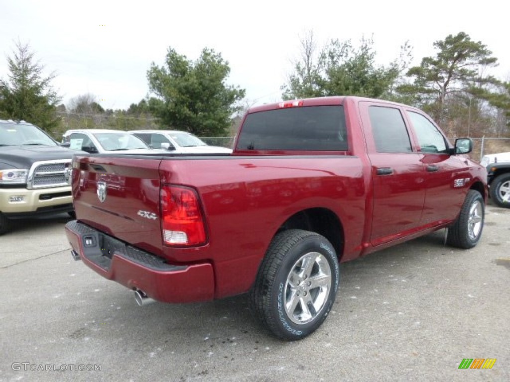 2014 1500 Express Crew Cab 4x4 - Deep Cherry Red Crystal Pearl / Black/Diesel Gray photo #6