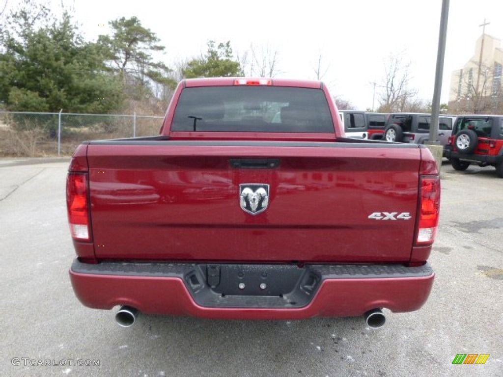 2014 1500 Express Crew Cab 4x4 - Deep Cherry Red Crystal Pearl / Black/Diesel Gray photo #7