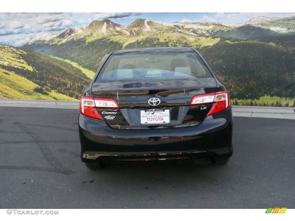 2014 Camry LE - Attitude Black Metallic / Ivory photo #4