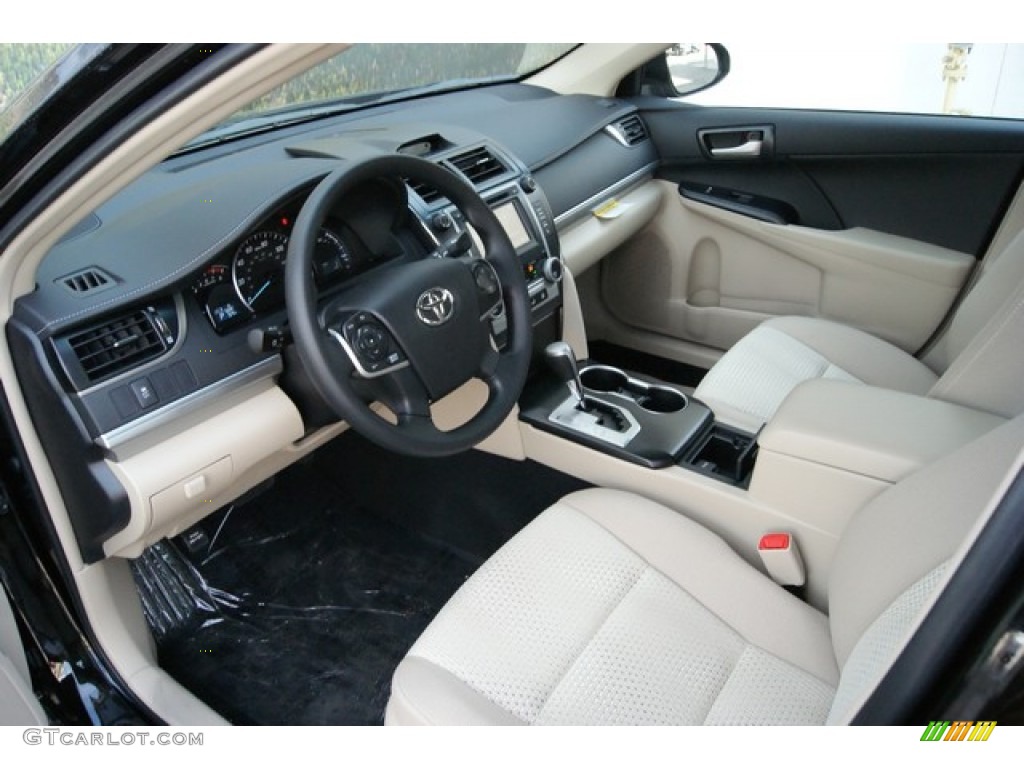 2014 Camry LE - Attitude Black Metallic / Ivory photo #5