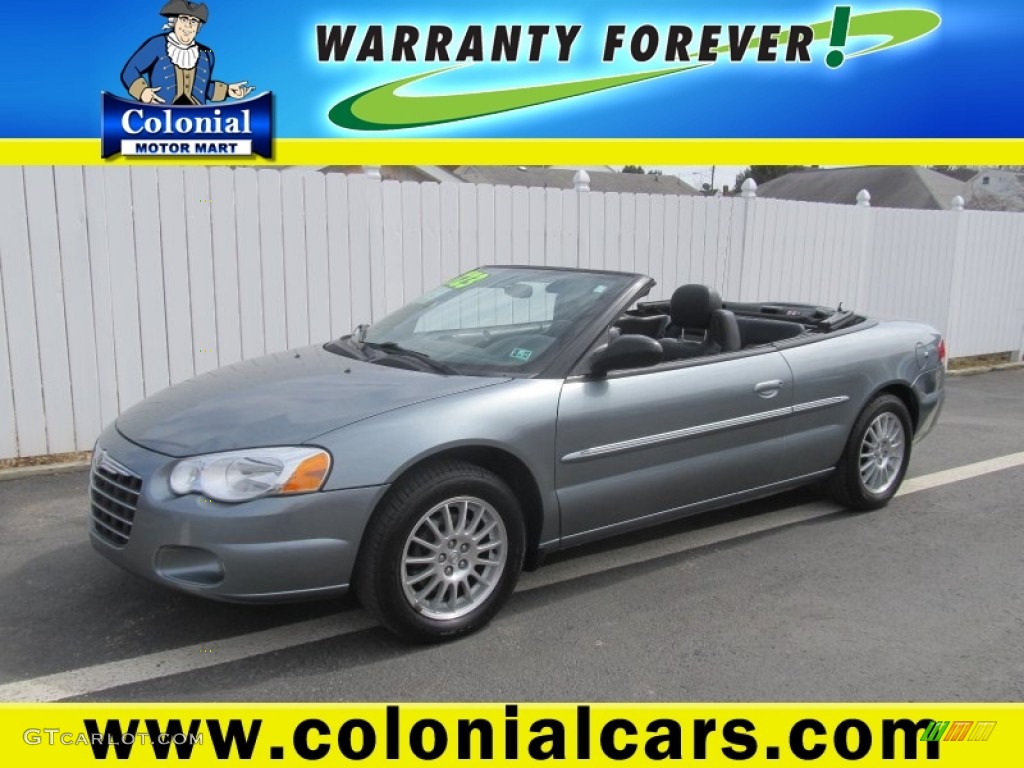 2006 Sebring Touring Convertible - Magnesium Pearl / Dark Slate Gray photo #1