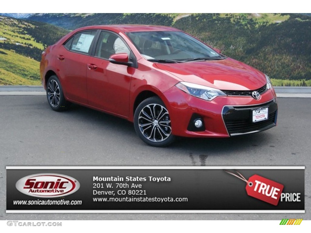 2014 Corolla S - Barcelona Red Metallic / Black photo #1