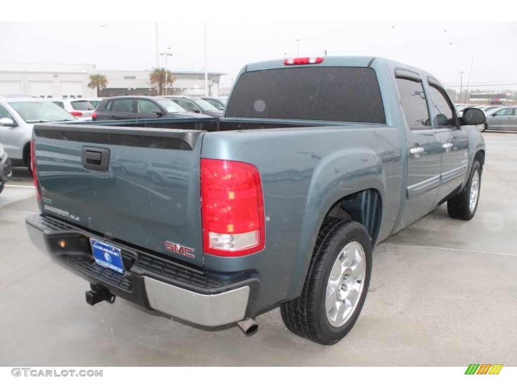 2010 Sierra 1500 SLE Crew Cab - Stealth Gray Metallic / Ebony photo #9