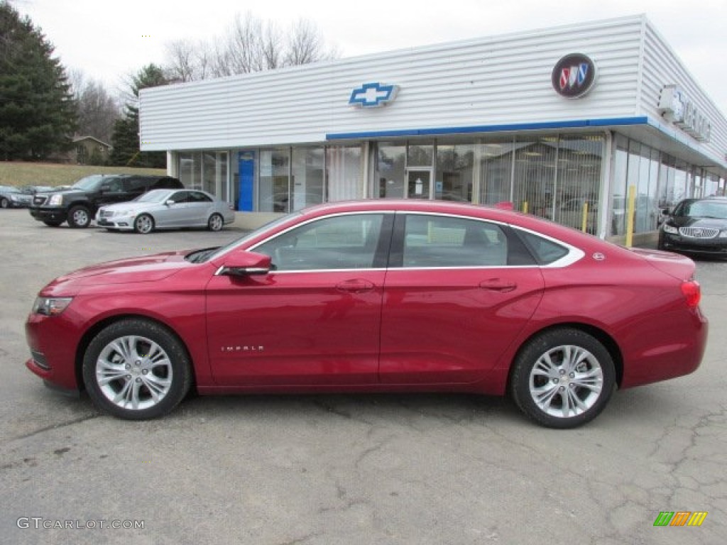 2014 Impala LT - Crystal Red Tintcoat / Jet Black photo #2