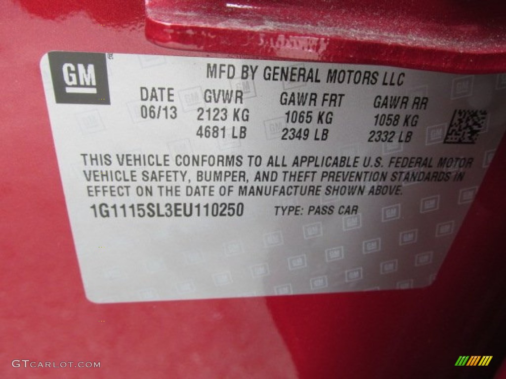 2014 Impala LT - Crystal Red Tintcoat / Jet Black photo #20