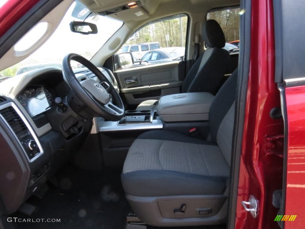 2010 Ram 1500 Big Horn Quad Cab - Inferno Red Crystal Pearl / Dark Slate/Medium Graystone photo #10