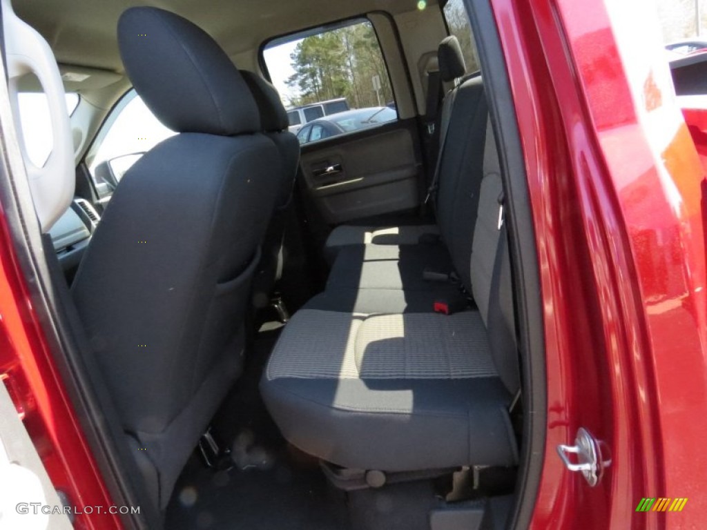 2010 Ram 1500 Big Horn Quad Cab - Inferno Red Crystal Pearl / Dark Slate/Medium Graystone photo #13