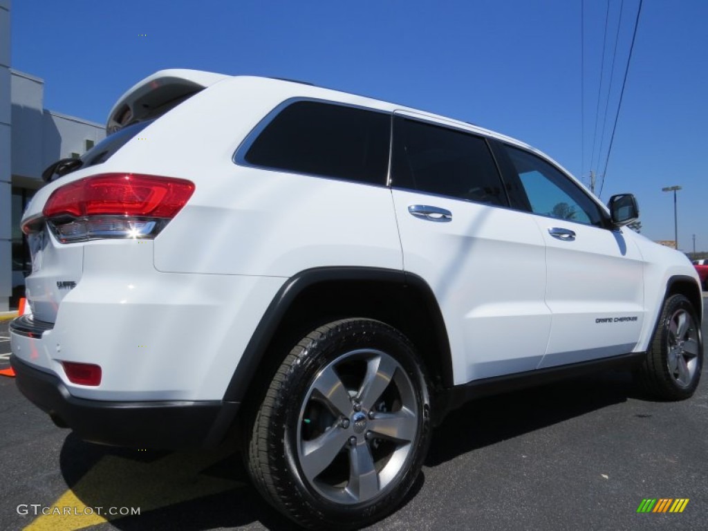 2014 Grand Cherokee Limited - Bright White / New Zealand Black/Light Frost photo #7